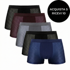 Prima Scelta | Set da 10 boxer in fibra di bambù [Paga 5, ricevi 10]