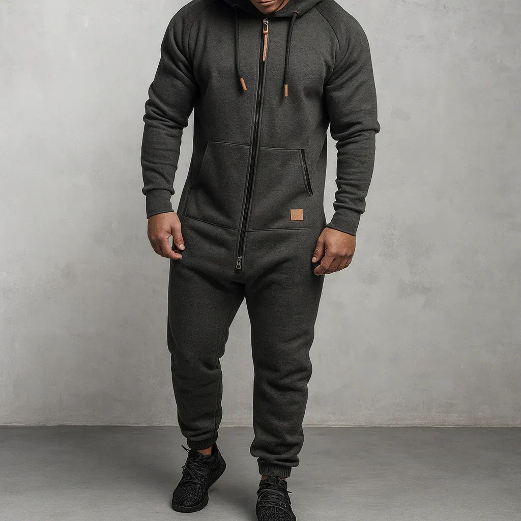 Prima Scelta | Tuta in pile con cappuccio e zip Cozy