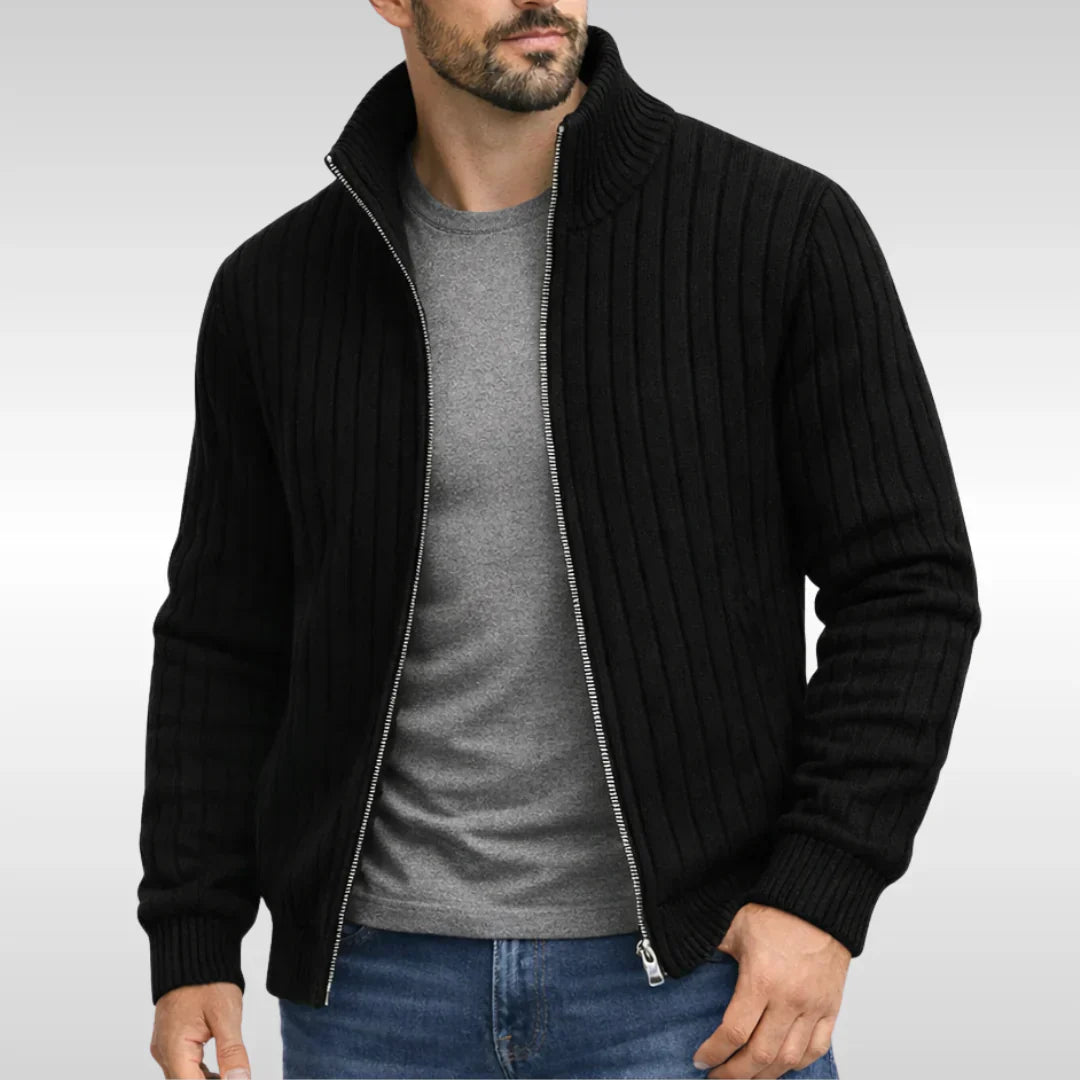 Prima Scelta | Elegante giacca classica con cerniera – RibbedWarm™