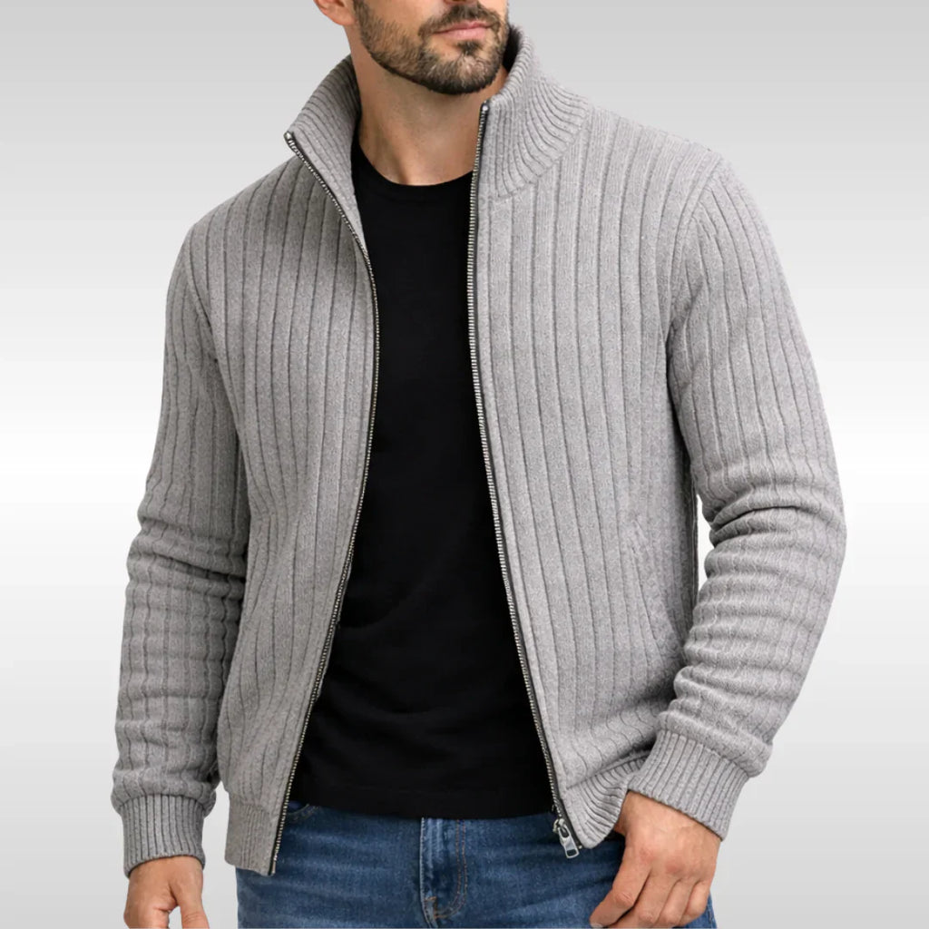 Prima Scelta | Elegante giacca classica con cerniera – RibbedWarm™