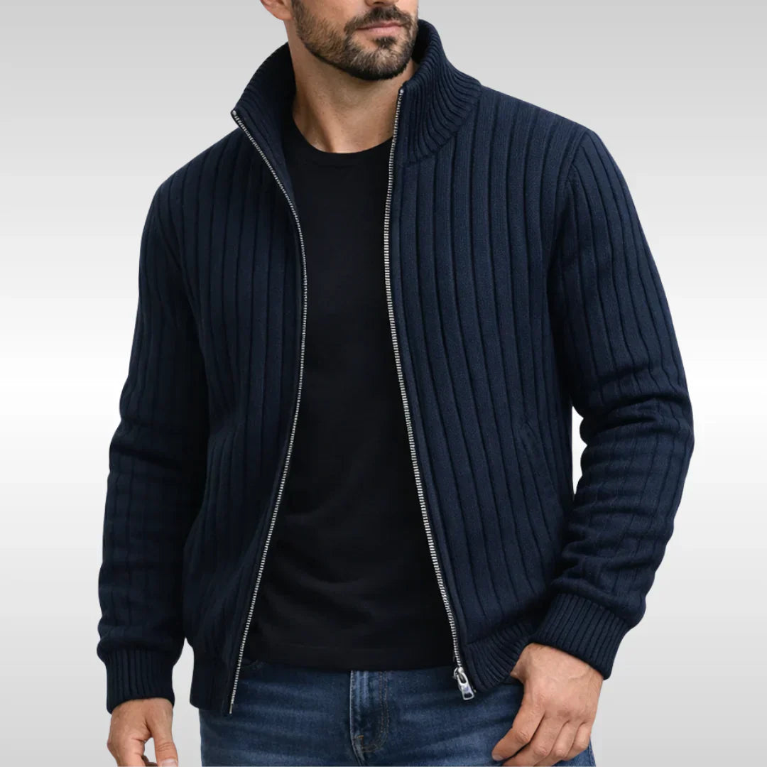 Prima Scelta | Elegante giacca classica con cerniera – RibbedWarm™