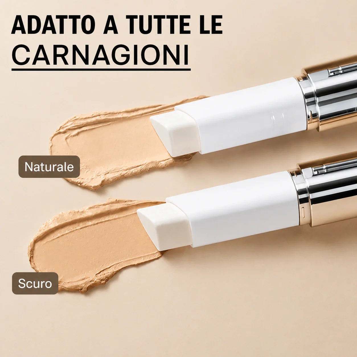 Prima Scelta | Fondotinta intelligente – Pennello integrato e pigmenti adattivi – SkinMatch™
