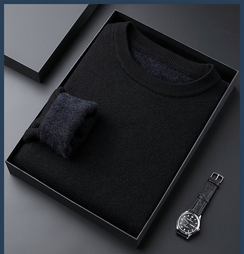 Maglione in Cashmere Spesso da Uomo a Tinta Unita | Alta Qualità