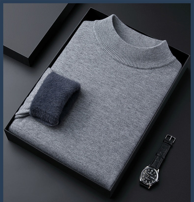 Maglione in Cashmere Spesso da Uomo a Tinta Unita | Alta Qualità