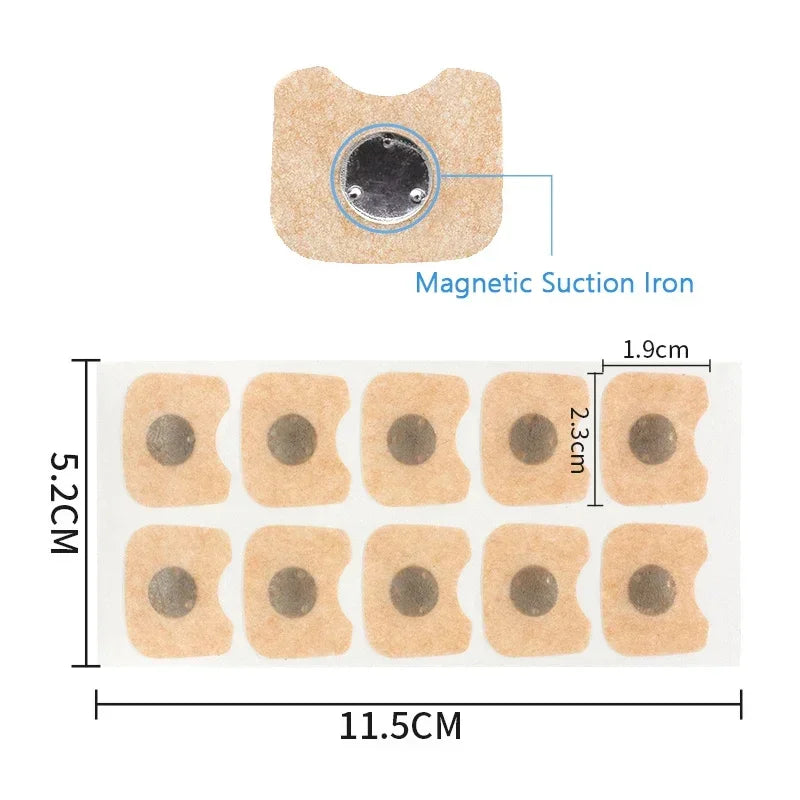 30/90/180/300Pcs Nose Breathing Patches Magnetic Suction Iron Nasal Strips Increase Air Improve Sleeping Reduce Snoring Tools