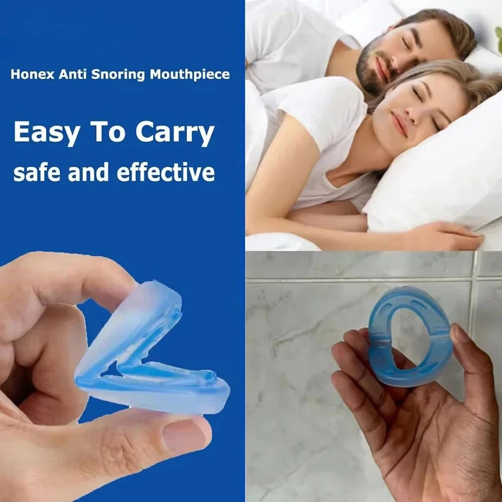 hpiece S Anti Snoring Mouthpiece Stop Snoring Device Bruxism Guard Improve Sleep Quality Comfortable Fit