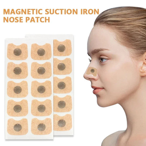 30/90/180/300Pcs Nose Breathing Patches Magnetic Suction Iron Nasal Strips Increase Air Improve Sleeping Reduce Snoring Tools