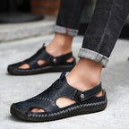 Prima Scelta | Sandali casual da uomo in morbida pelle di alta qualità – CloudWay