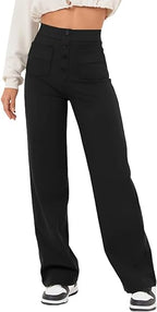 🔥50% de Sconto🔥 Alta Elasticità | Pantaloni casual a gamba dritta a vita alta